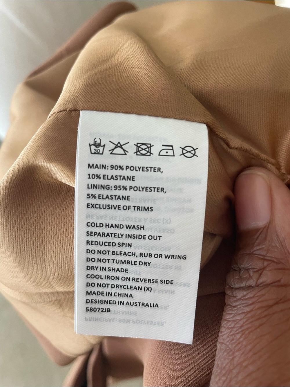 Bardot Camel Cutout Tailored Blazer - Picture 7 of 11